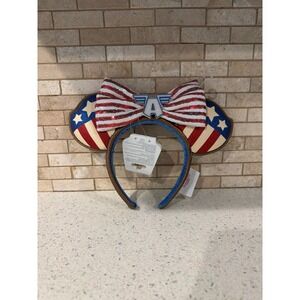2024 Disney Parks Captain America Super Soldier Marvel Ears Headband.